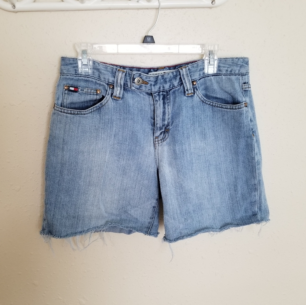 Tommy Hilfiger Lightwash Distressed Vintage Shorts